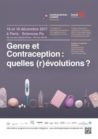 Colloque « Genre et contraception : quelles (r)évolutions ?