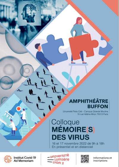 Colloque « Mémoire(s) des virus » avec Institut Covid-19 - Ad Memoriam